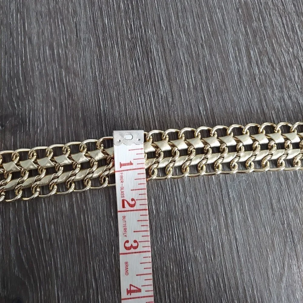 Gold Chain Woven Belt Size Medium/Large